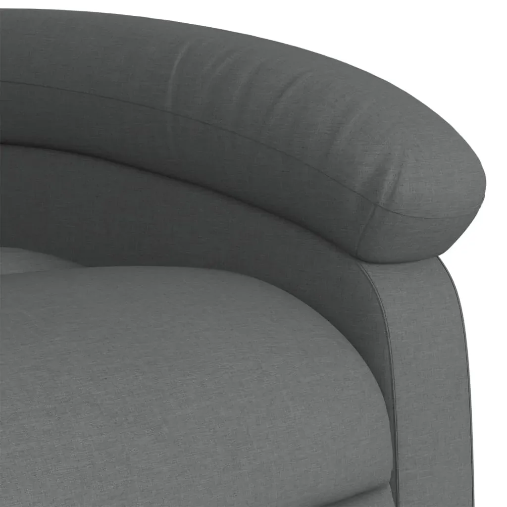 Electric Massage Recliner Chair Dark Grey Fabric Price