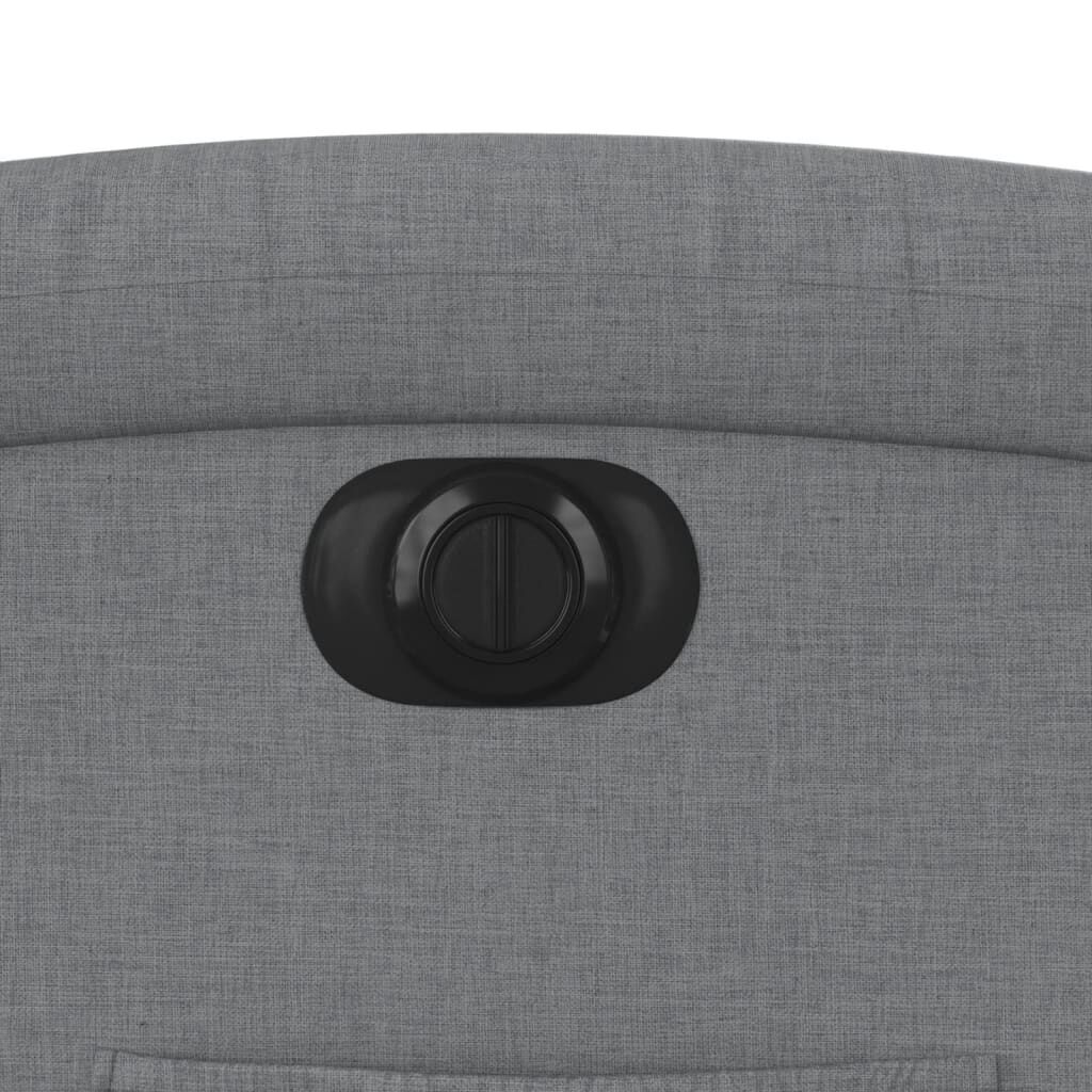 Electric Recliner Chair Light Grey Fabric Price