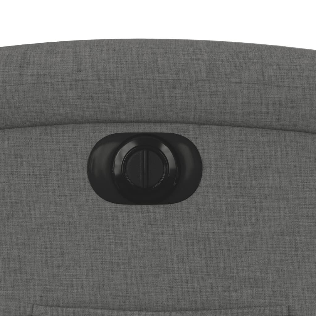 Electric Recliner Chair Dark Grey Fabric Price