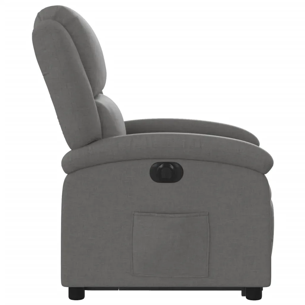 Electric Stand up Recliner Chair Dark Grey Fabric Price