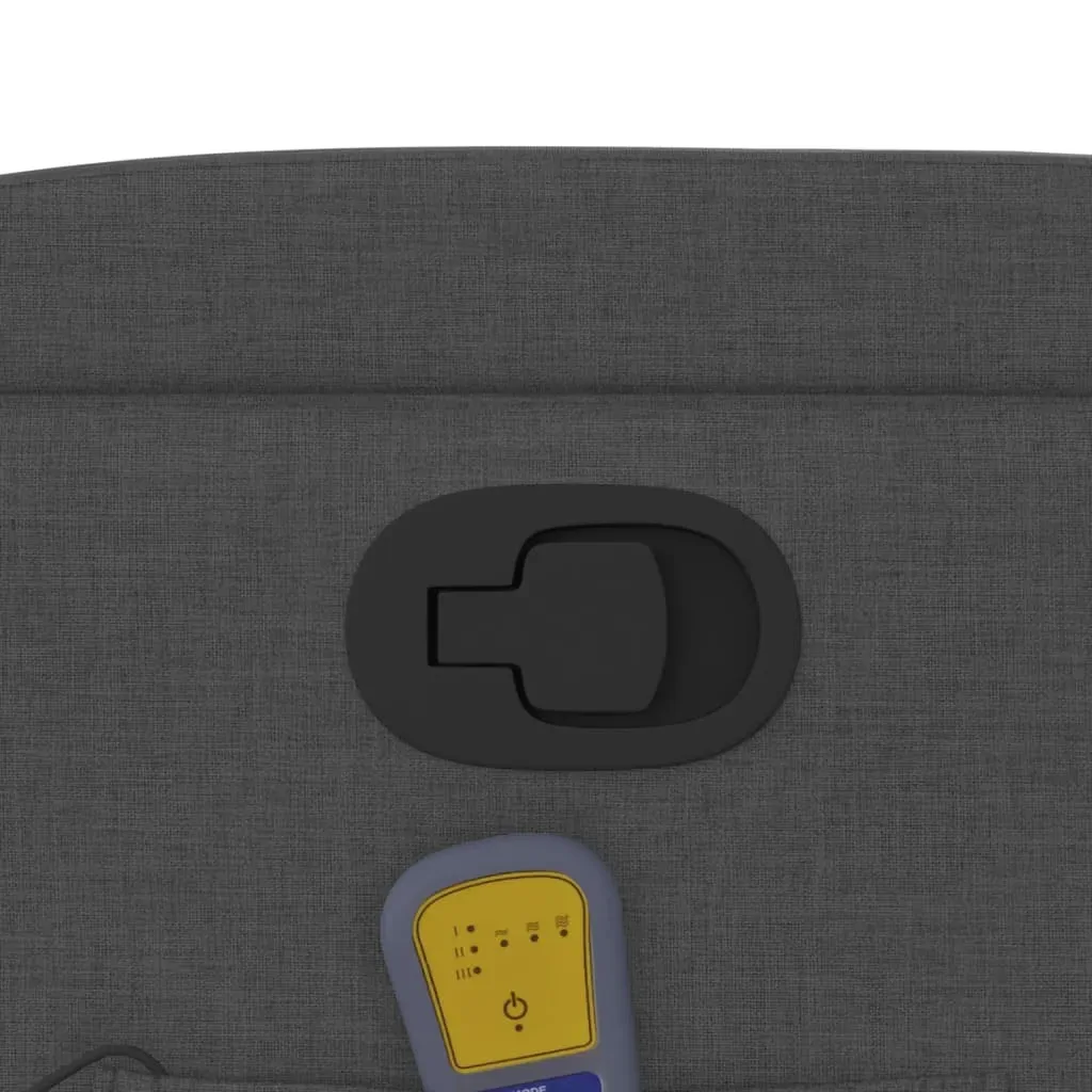 Massage Recliner Chair Dark Grey Fabric Price