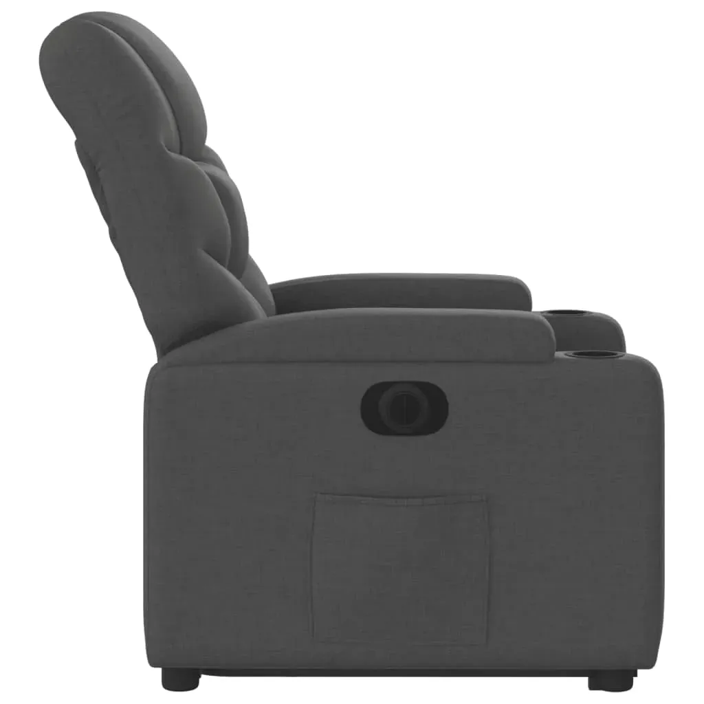 Electric Stand up Recliner Chair Dark Grey Fabric Price