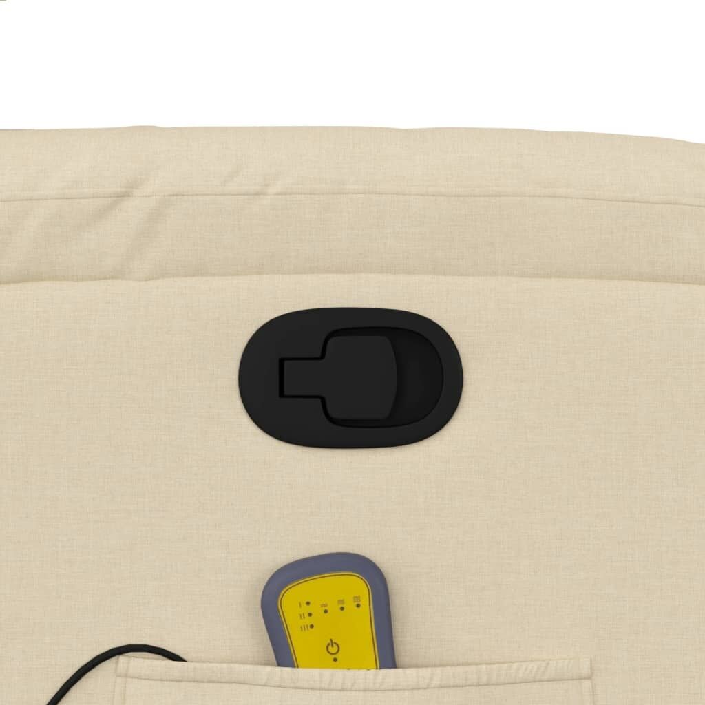 Massage Recliner Chair Cream Fabric Price