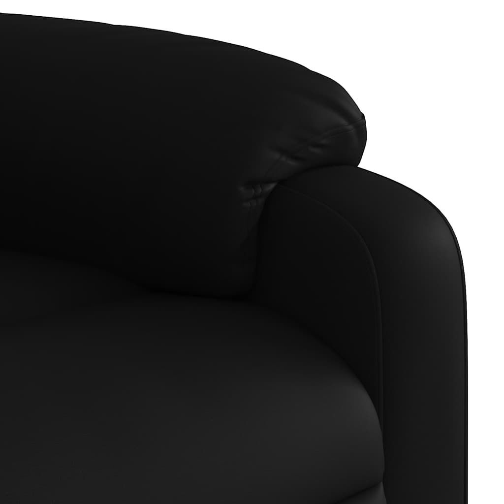 Electric Massage Recliner Chair Black Faux Leather Price
