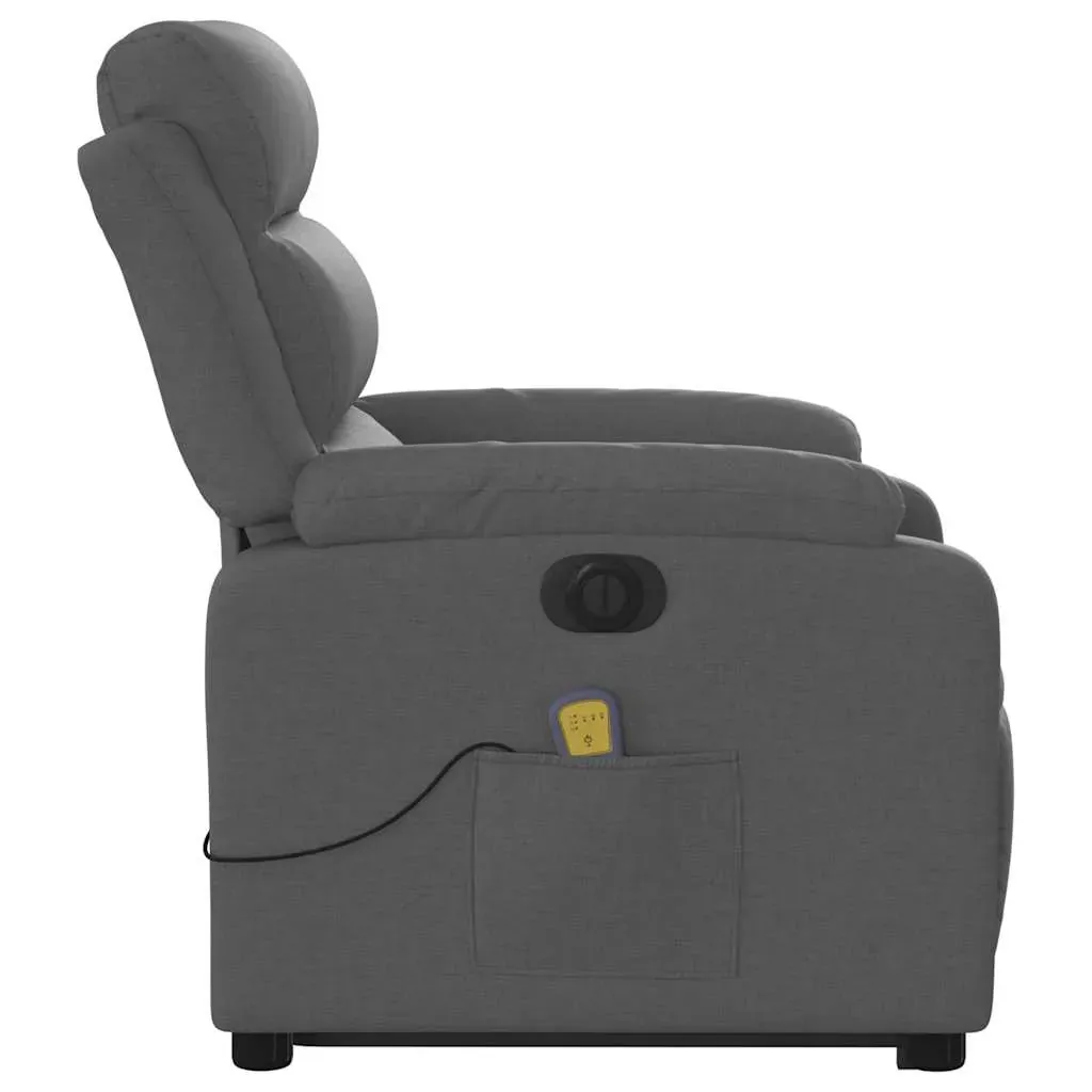 Electric Stand up Massage Recliner Chair Dark Grey Fabric Price
