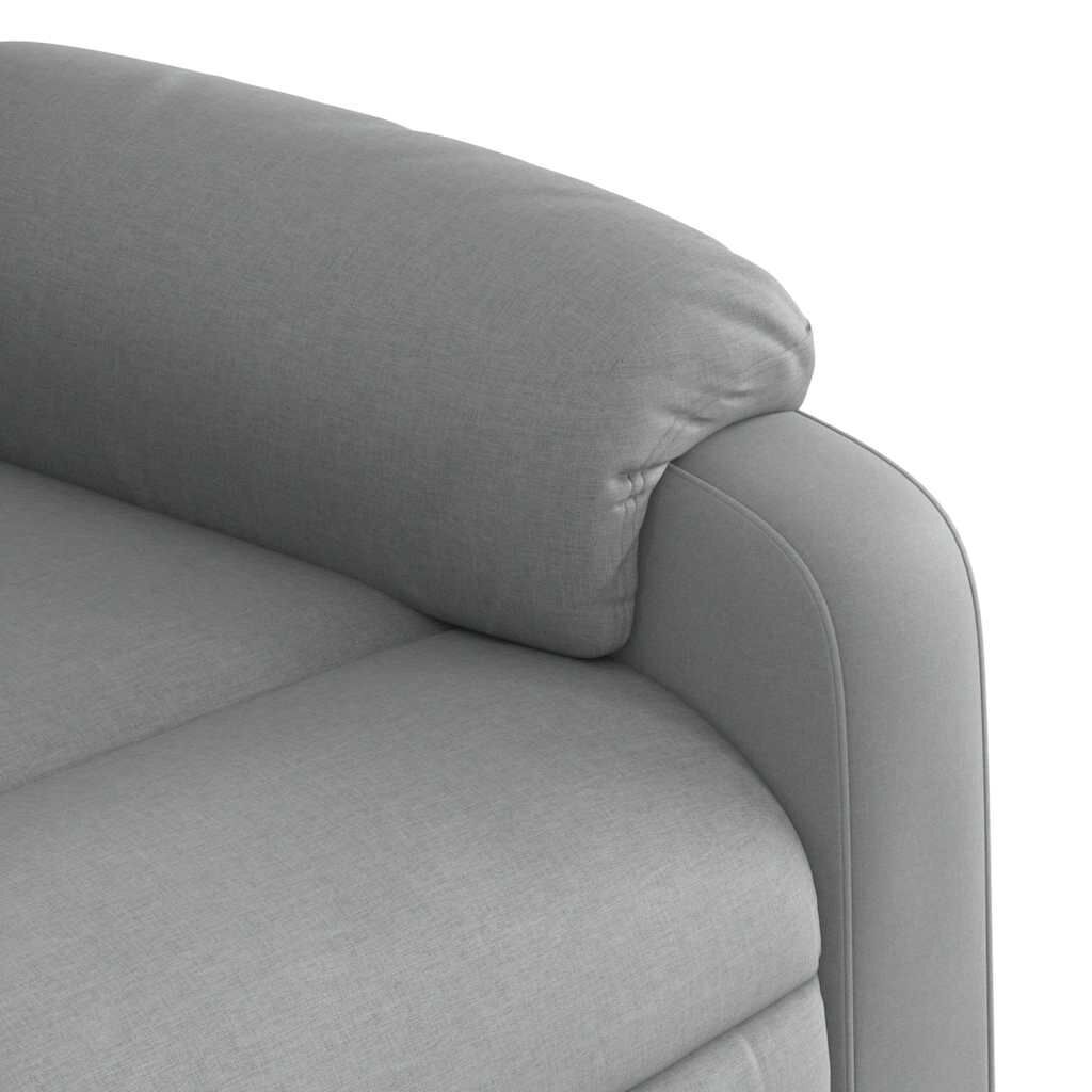 Electric Massage Recliner Chair Light Grey Fabric Price