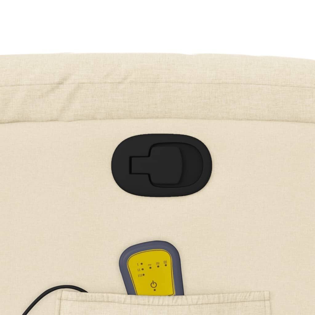 Massage Recliner Chair Cream Fabric Price