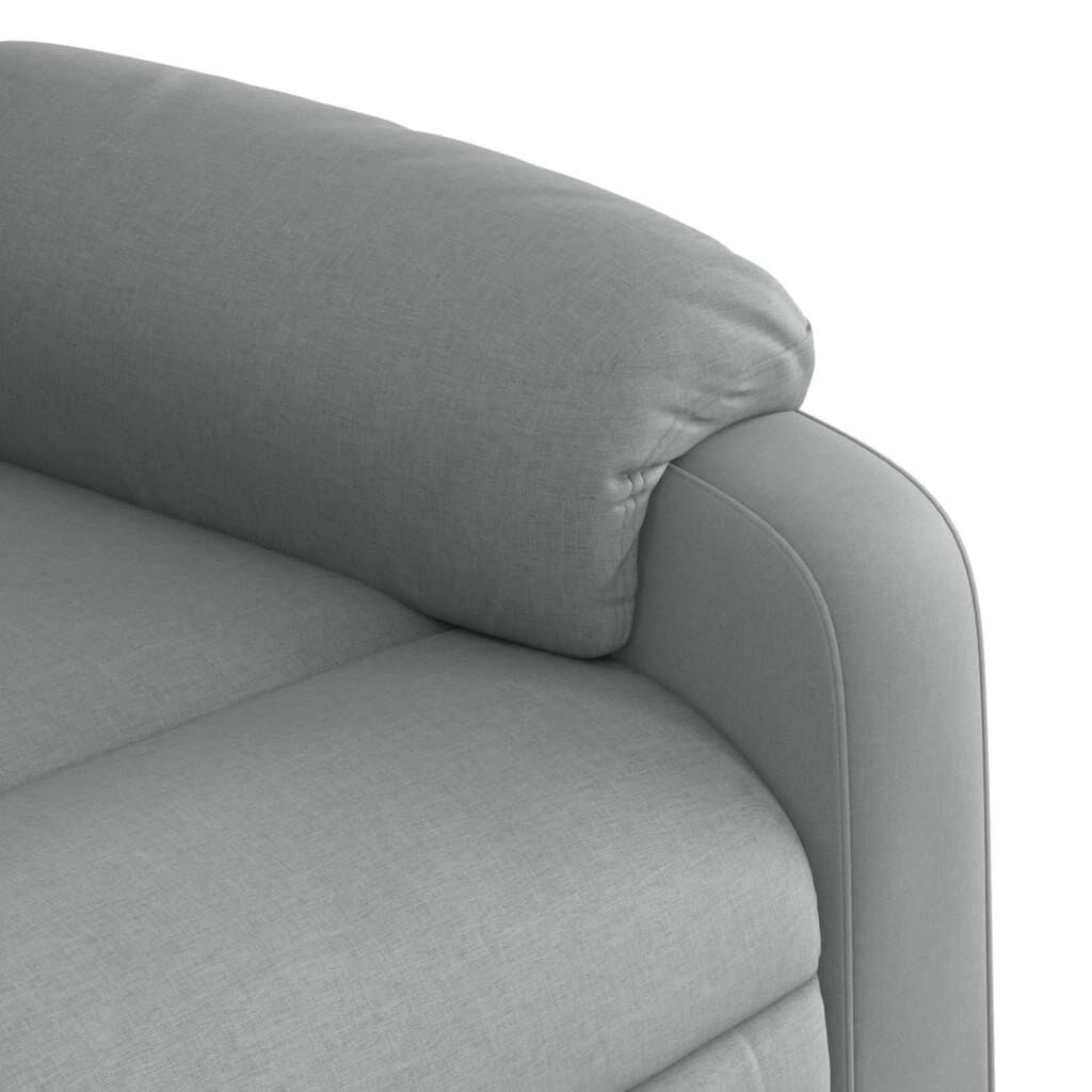 Stand up Massage Recliner Chair Light Grey Fabric Price