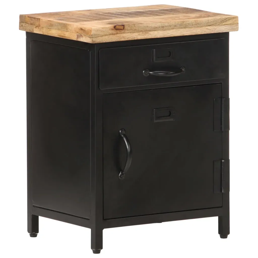 Bedside Cabinet 40x30x52 cm Rough Mango Wood Price