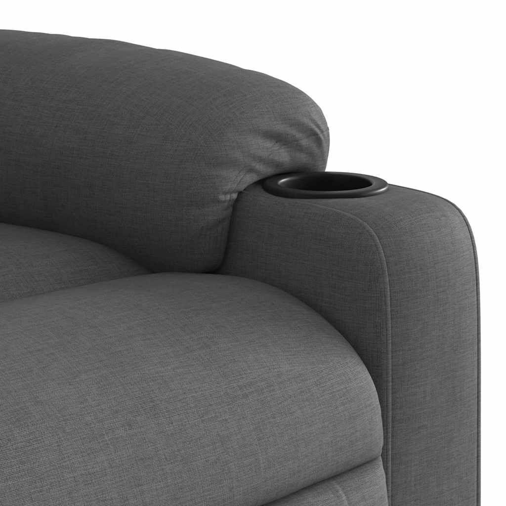Electric Massage Recliner Chair Dark Grey Fabric Price