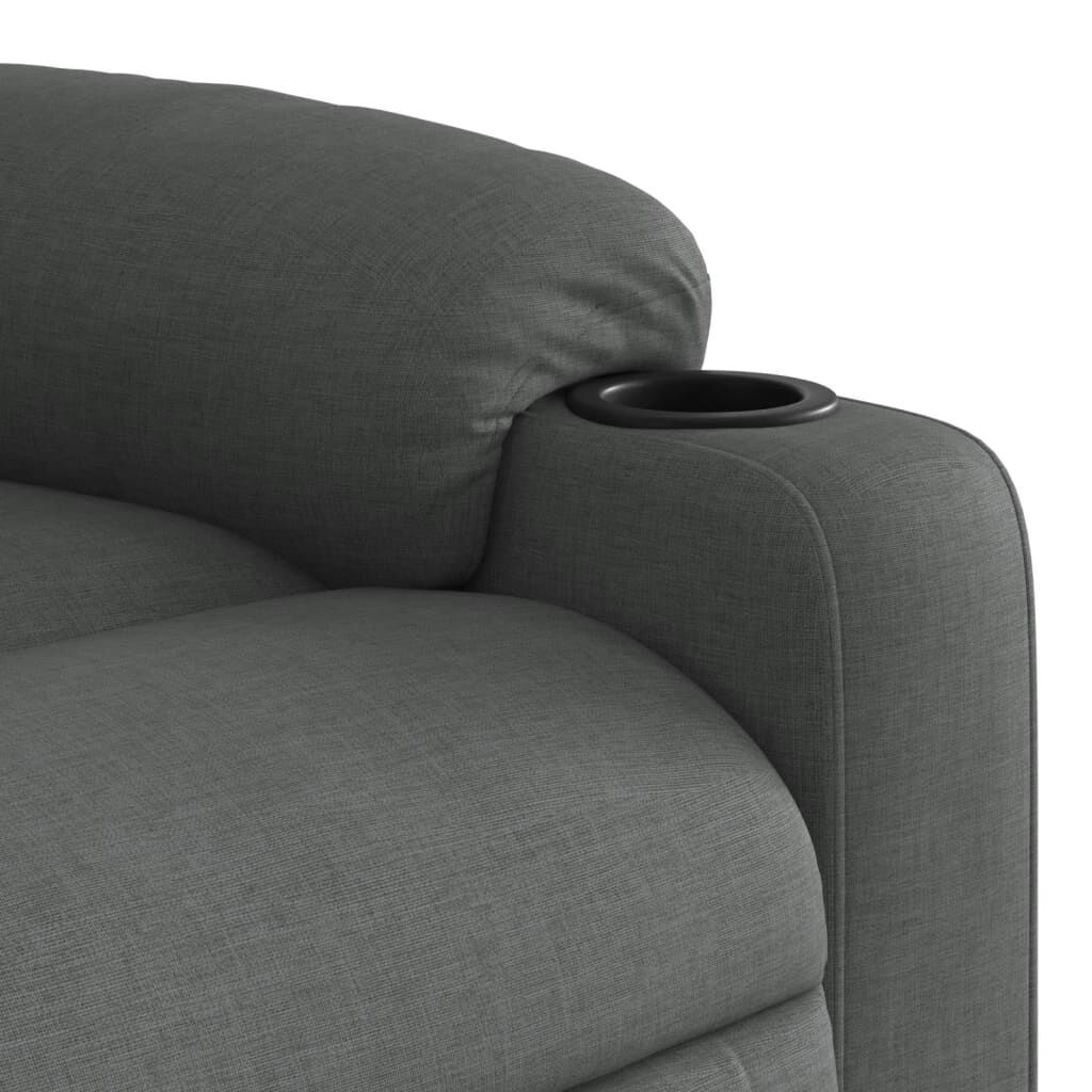 Stand up Massage Recliner Chair Dark Grey Fabric Price