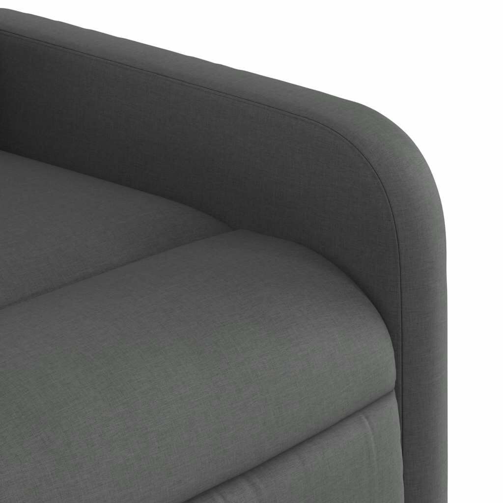 Stand up Massage Recliner Chair Dark Grey Fabric Price