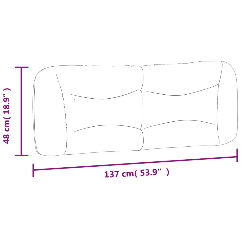 Headboard Cushion "Hvar" Black 137 cm Double Faux Leather Price