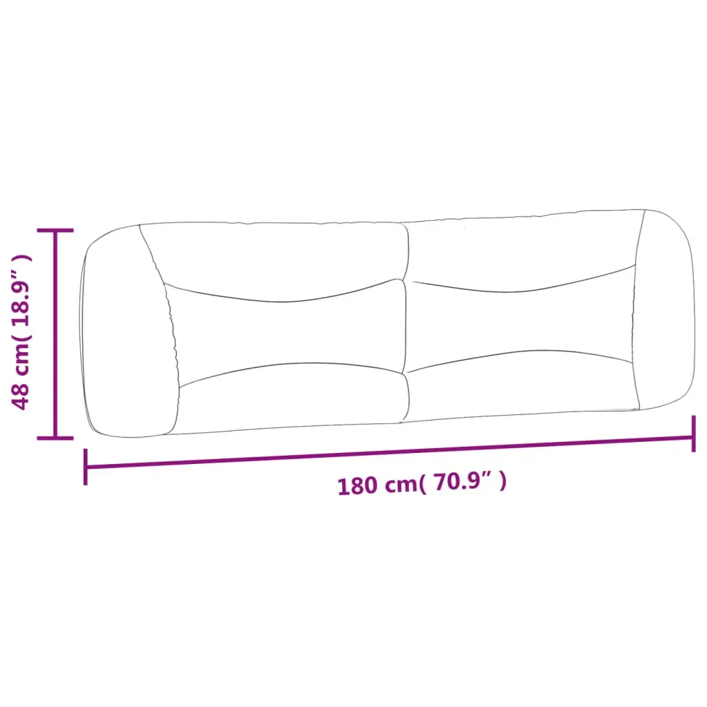 Headboard Cushion "Hvar" Black 180 cm Faux Leather Price