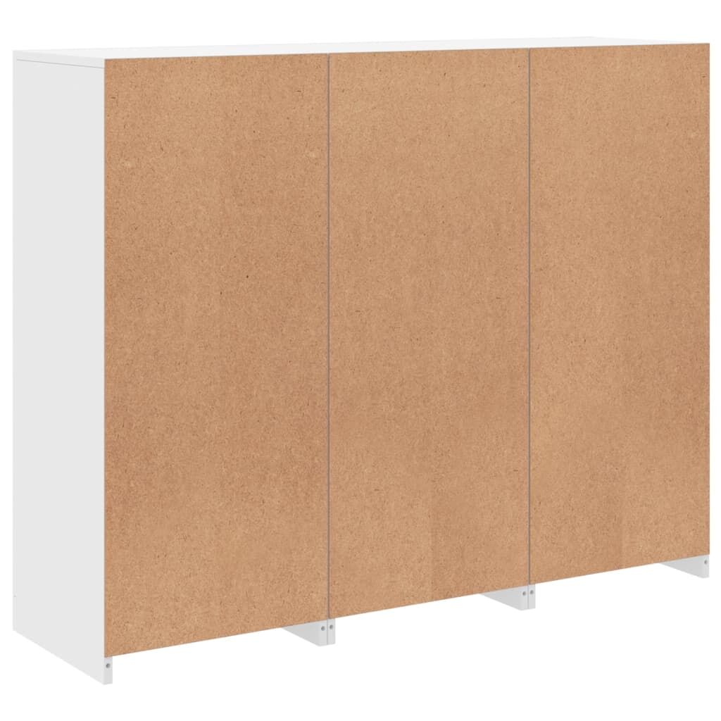 Sideboards with LED Lights 3 pcs White Engineered Wood Price