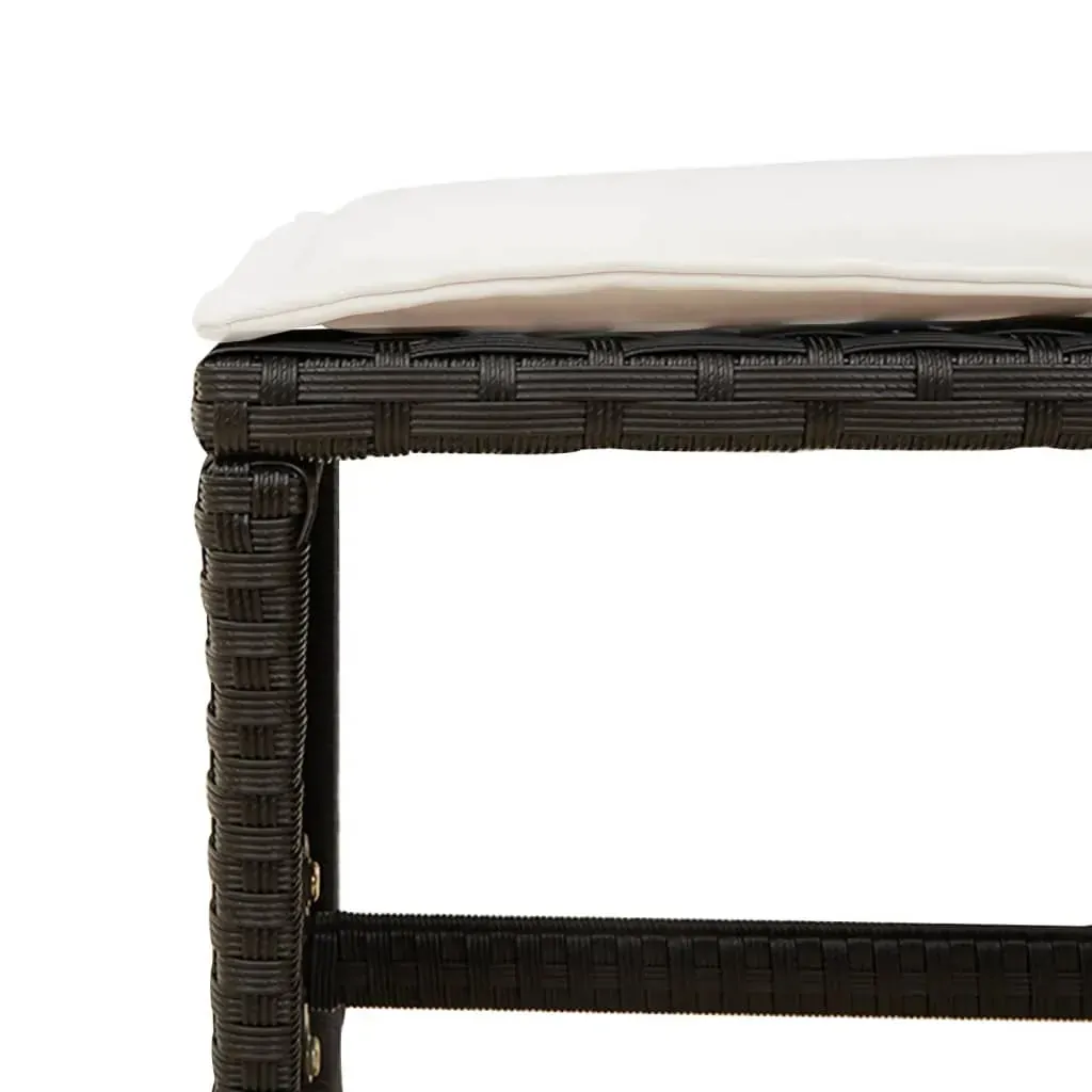 13 Piece Garden Dining Set with Cushions Black Poly Rattan Price