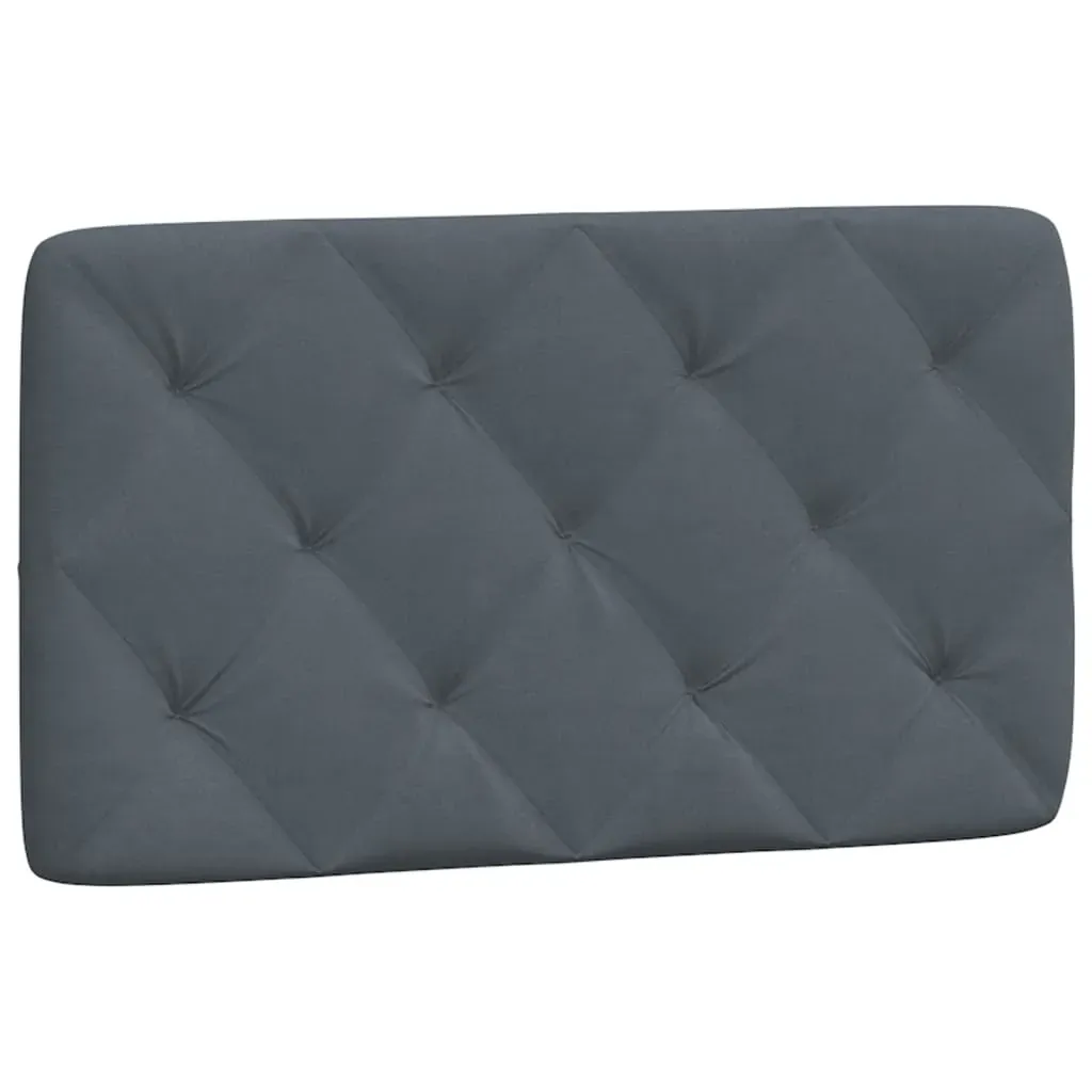 Bed Frame with LED without Mattress Dark Grey 90x190 cm Velvet Price