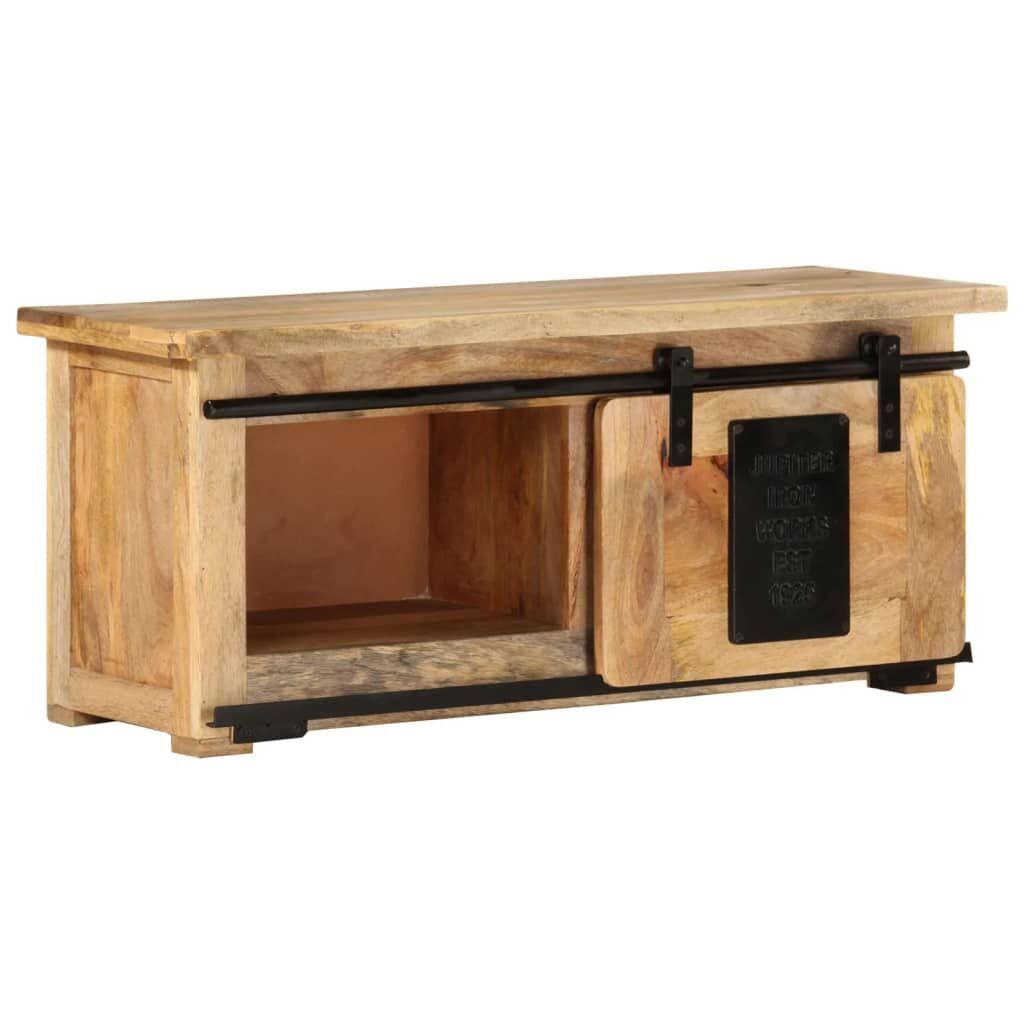 TV Cabinet 90x35x40 cm Solid Wood Mango Price