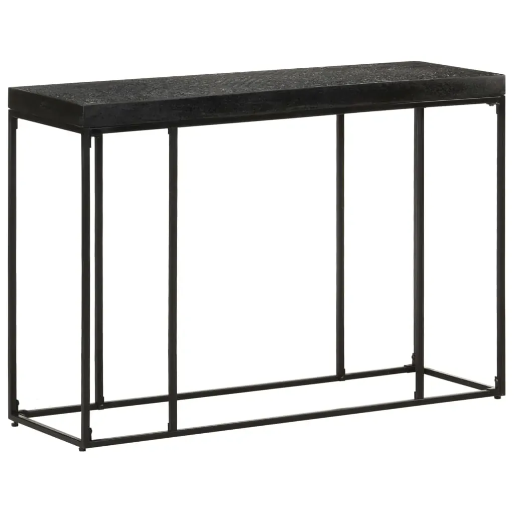 Console Table Black 110x35x76 cm Solid Acacia and Mango Wood Price