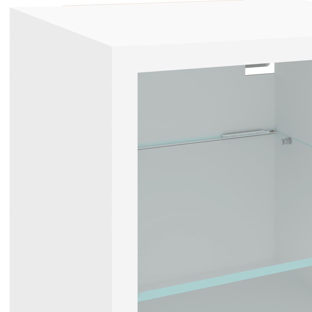 6 Piece TV Wall Units with LED White Engineered Wood Price