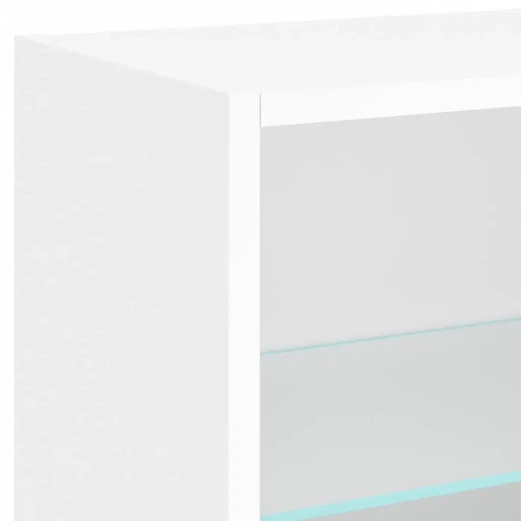 8 Piece TV Wall Units with LED White Engineered Wood Price