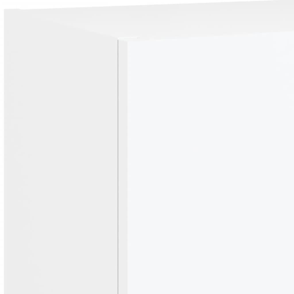 5 Piece TV Wall Units with LED White Engineered Wood Price