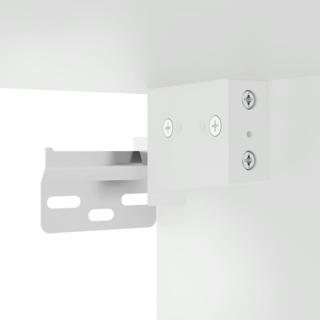 4 Piece TV Wall Units with LED White Engineered Wood Price
