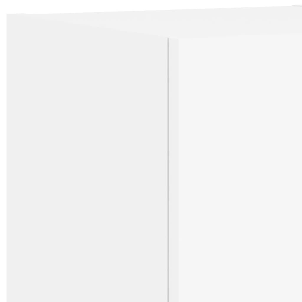 6 Piece TV Wall Cabinets with LED Lights White Price