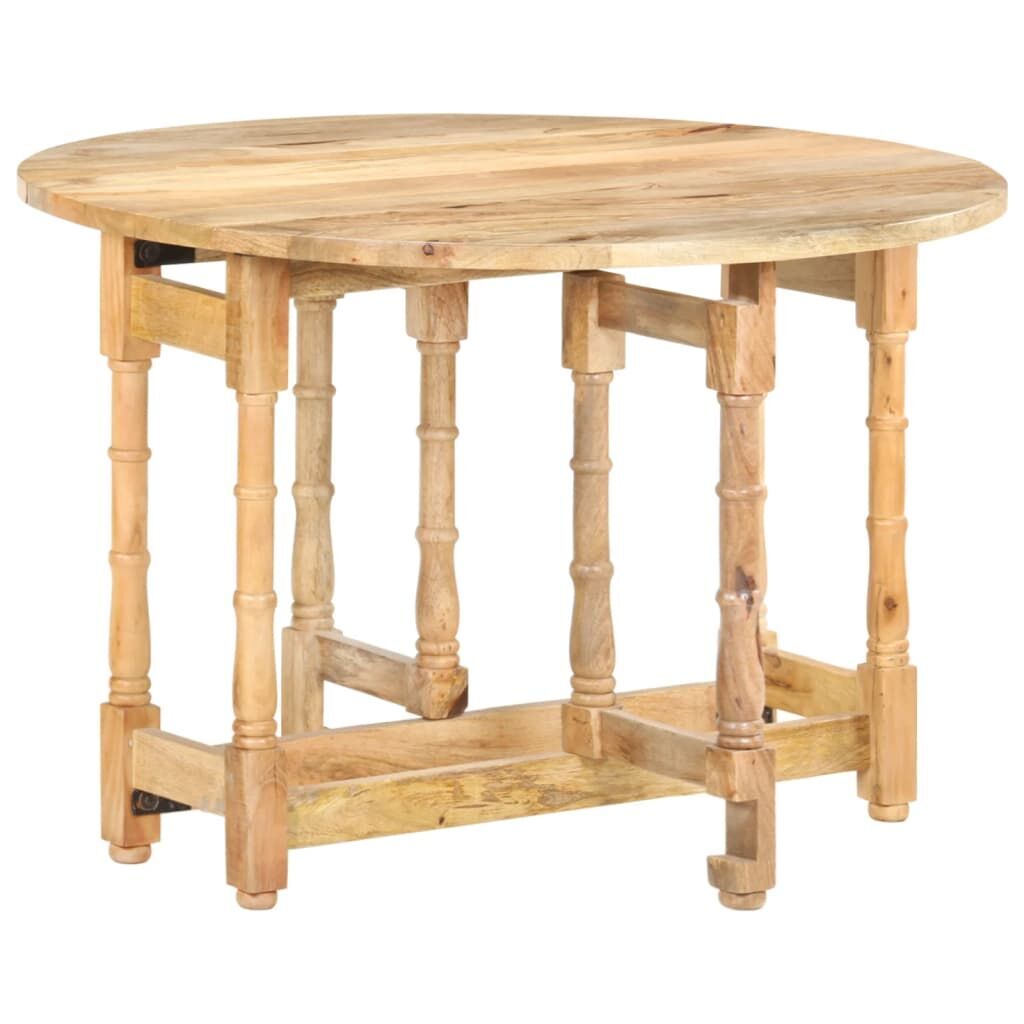 Dining Table Round 110x76 cm Solid Mango Wood Price