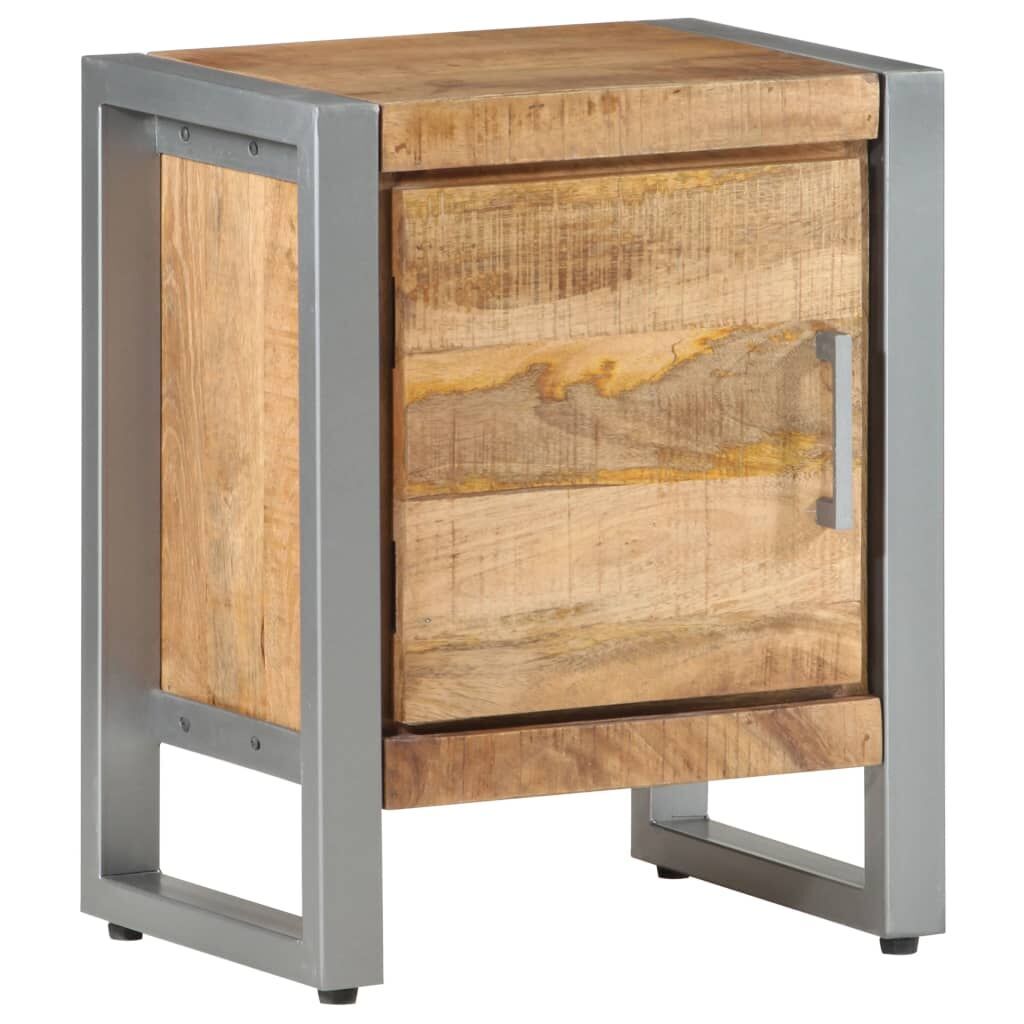 Bedside Cabinet 40x30x50 cm Rough Mango Wood Price