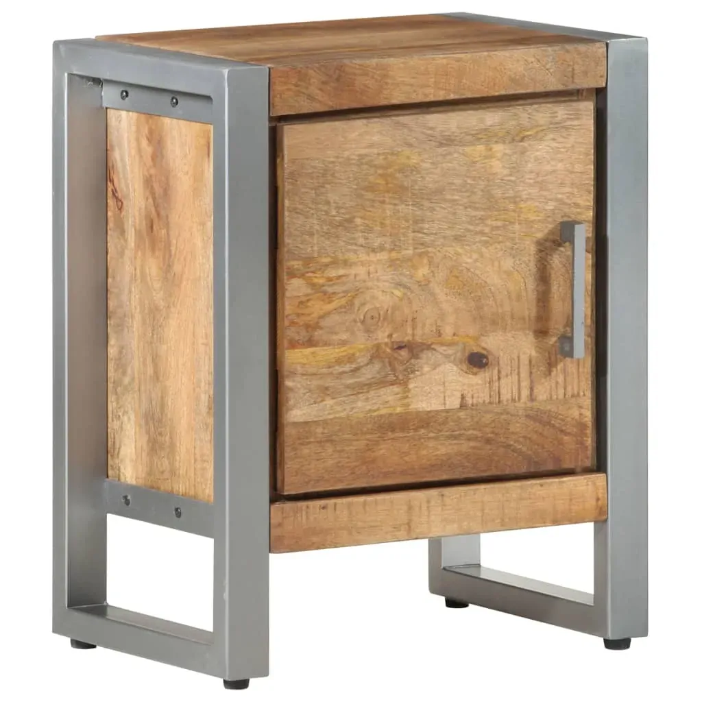 Bedside Cabinet 40x30x50 cm Rough Mango Wood Price
