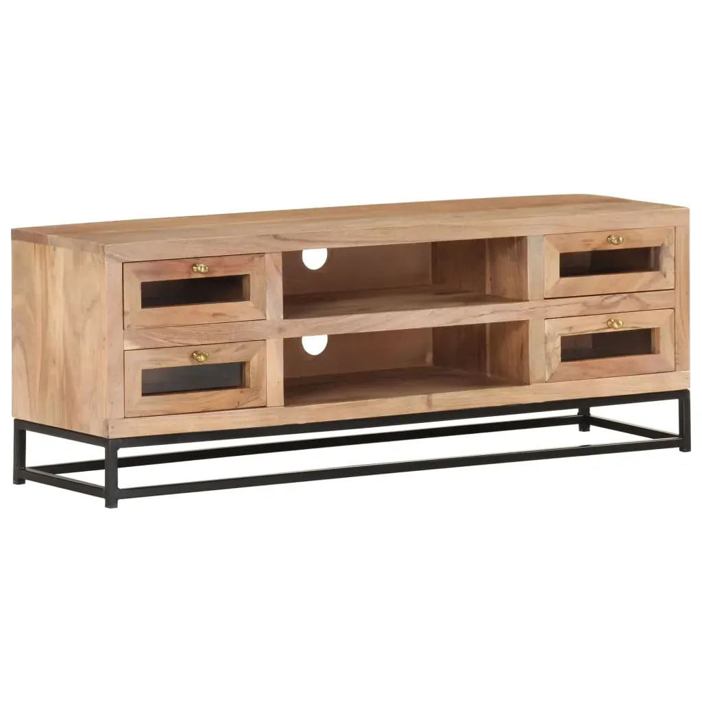 TV Cabinet 110x30x40 cm Solid Acacia Wood Price