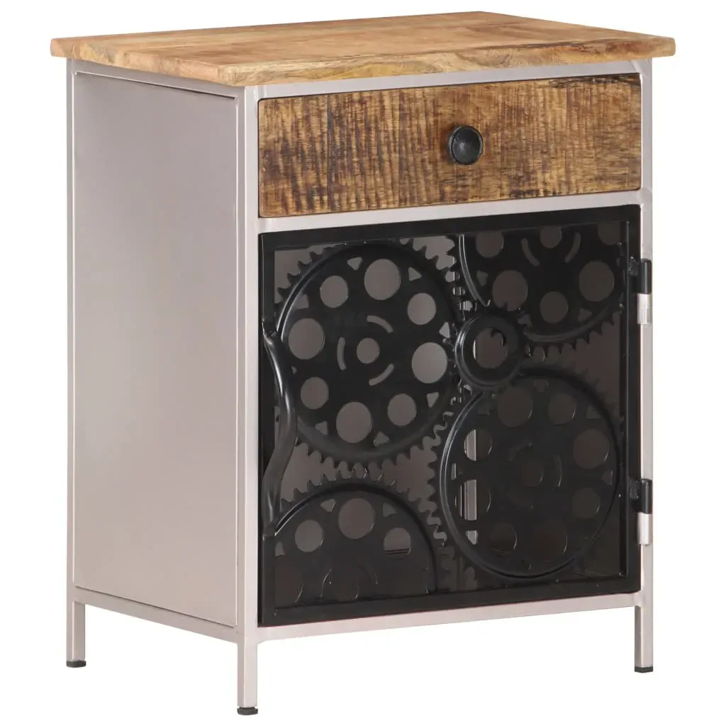 Bedside Cabinet 40x30x50 cm Rough Mango Wood Price