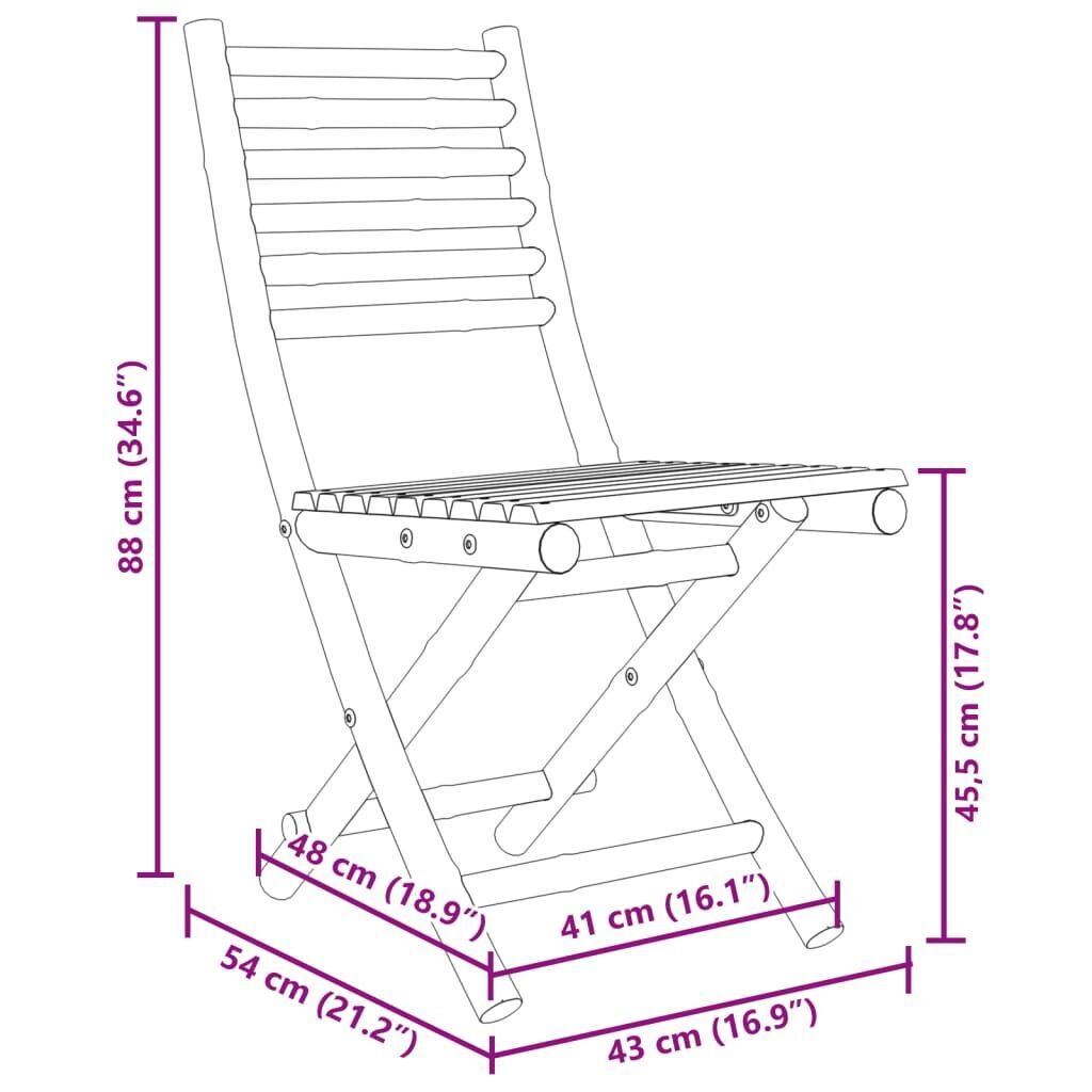 5 Piece Garden Dining Set Bamboo Price