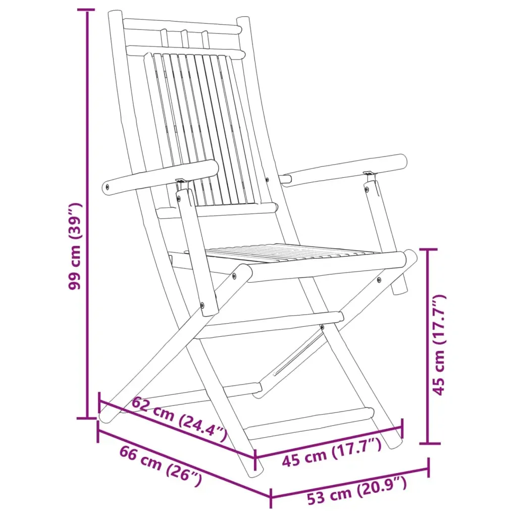 3 Piece Bistro Set Bamboo Price