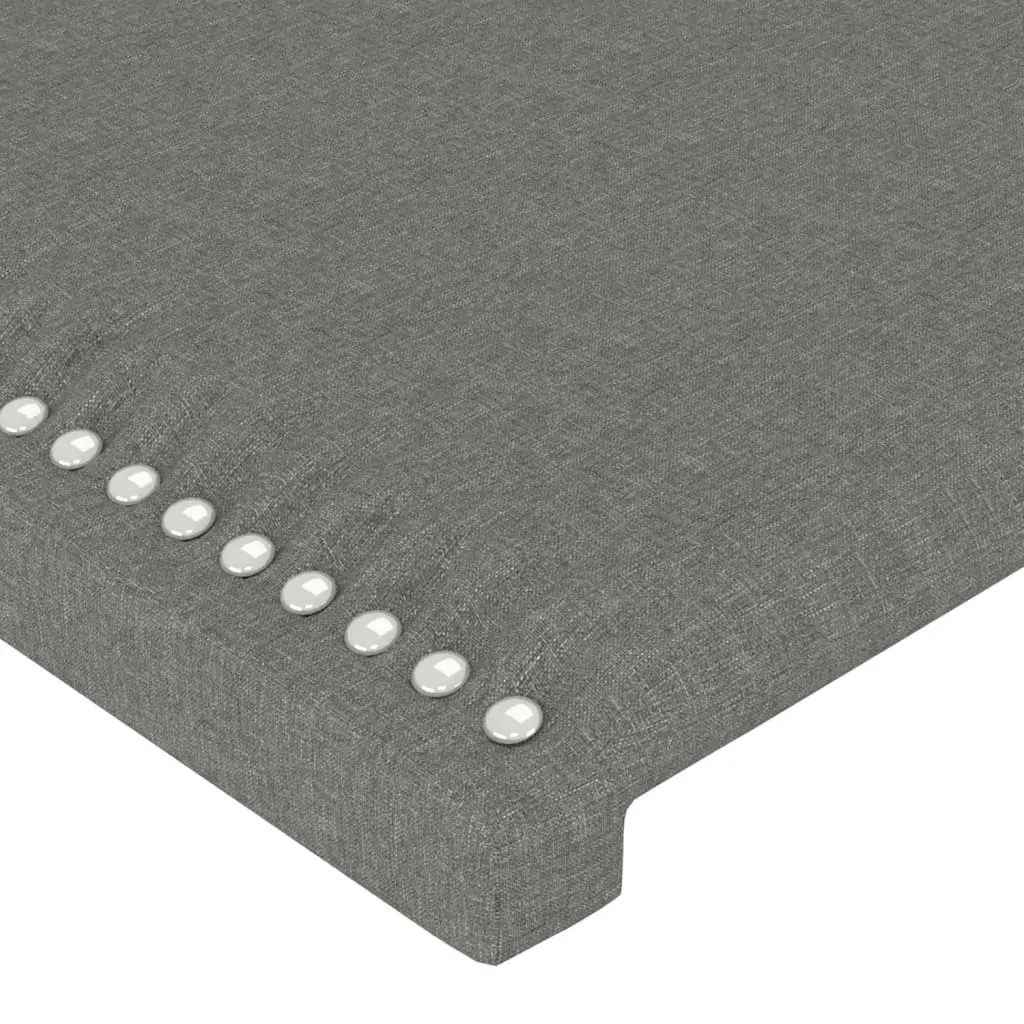 Bed Frame without Mattress Dark Grey 152x203 cm Queen Fabric Price