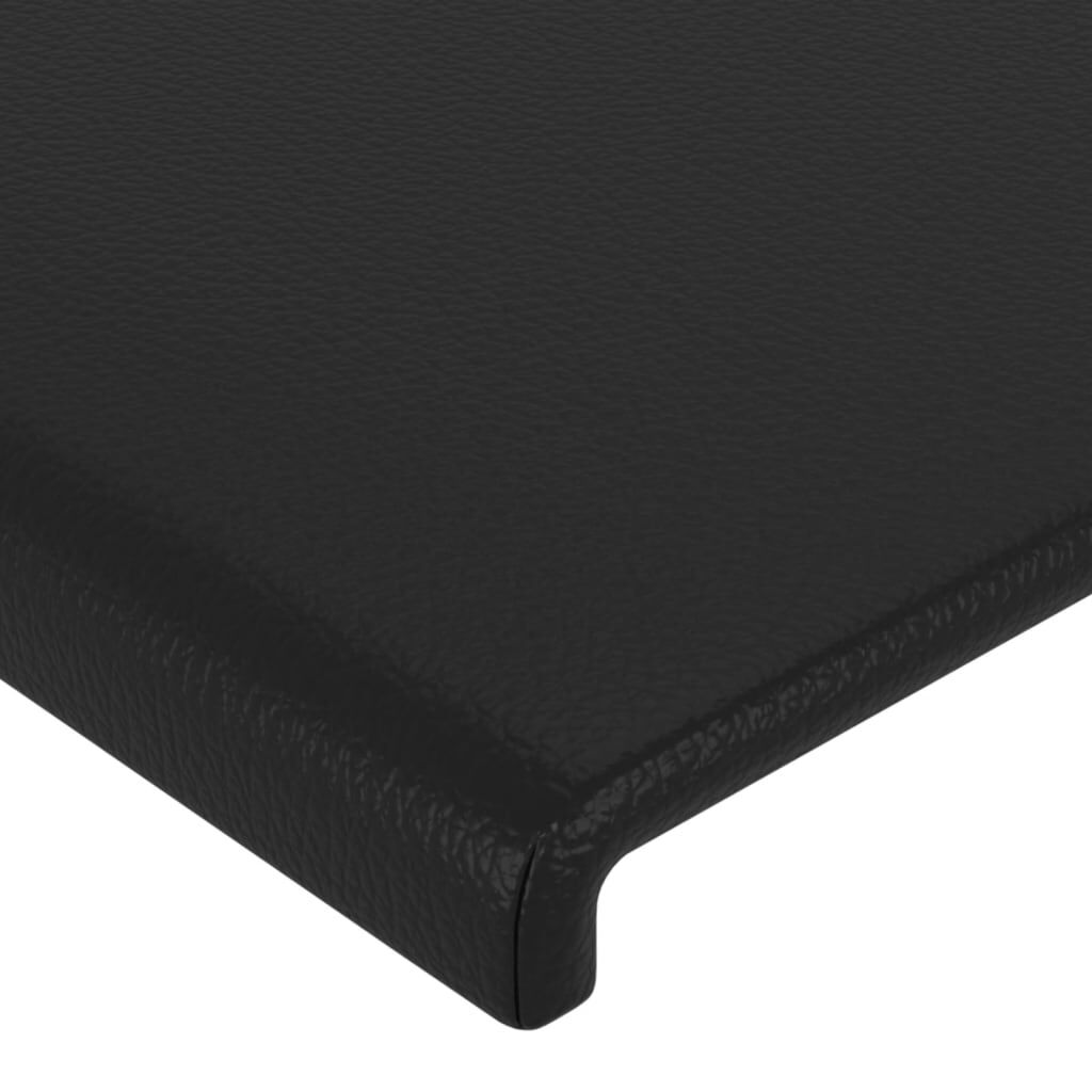 Bed Frame without Mattress Black 152x203 cm Queen Faux Leather Price