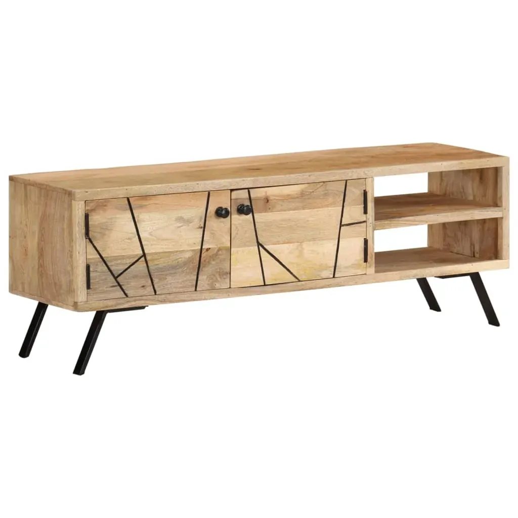 TV Cabinet 110x30x40 cm Solid Mango Wood Price