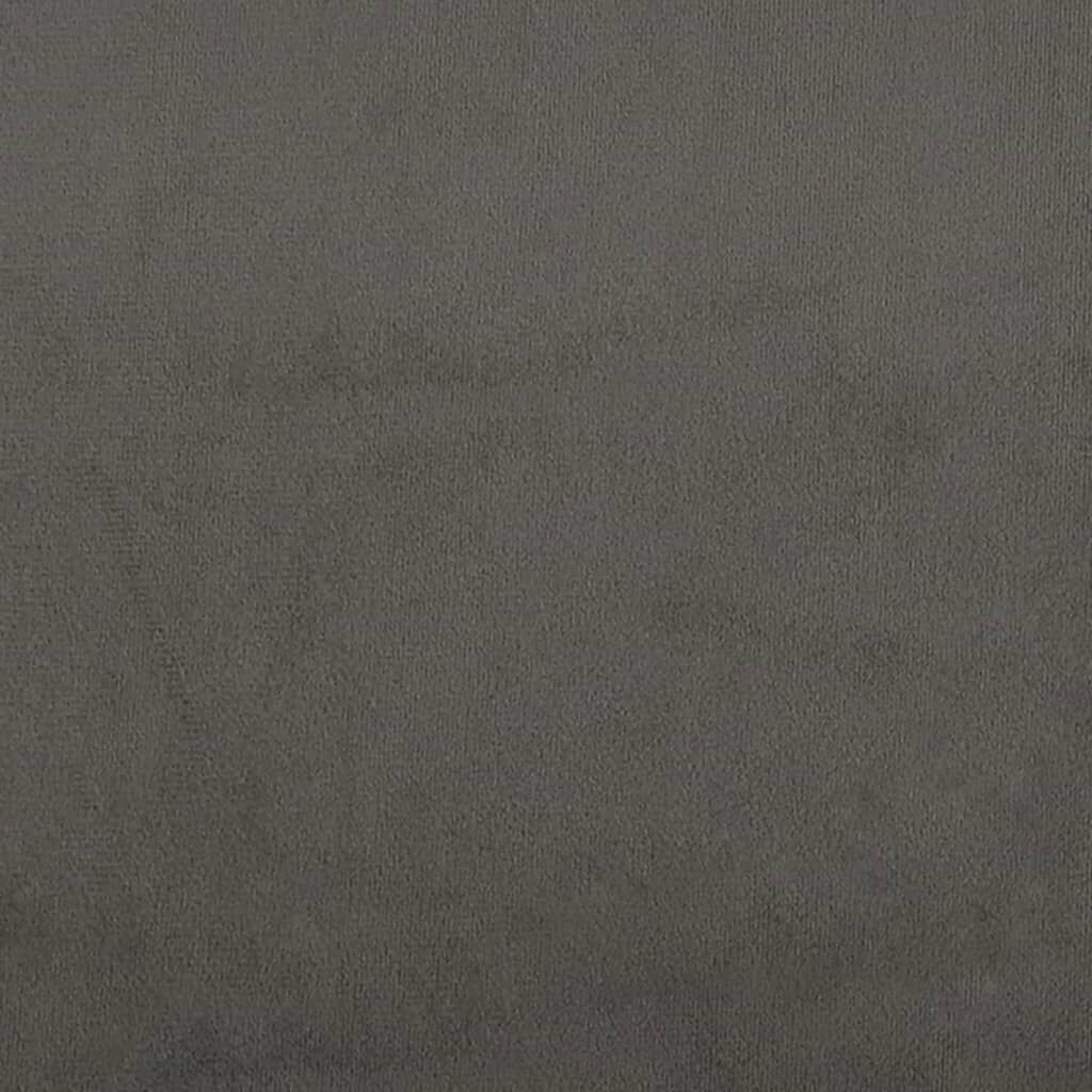 Bed Frame without Mattress Dark Grey 107x203 cm King Single Size Velvet Price