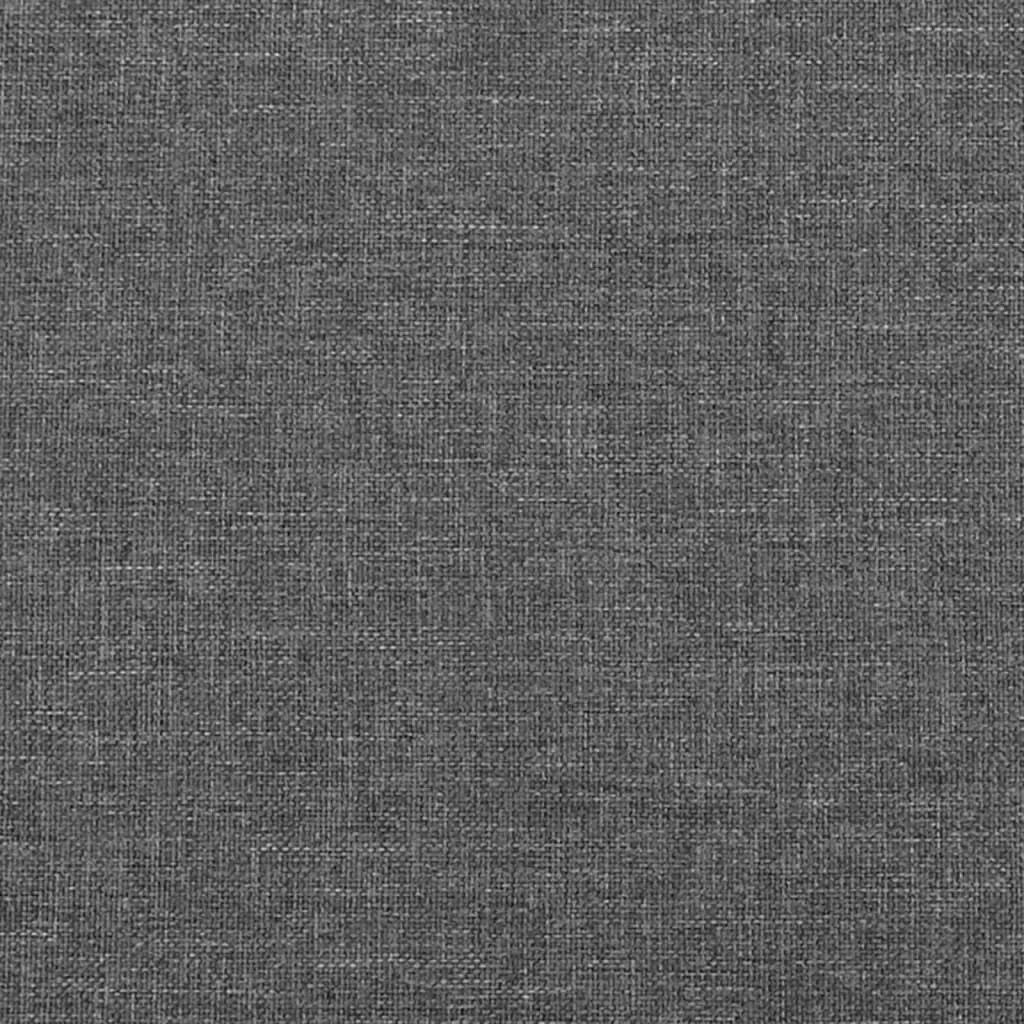 Box Spring Bed with Mattress Dark Grey 153x203 cm Queen Size Fabric Price
