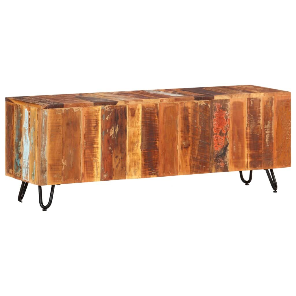 TV Cabinet 110x30x40 cm Solid Wood Reclaimed Price