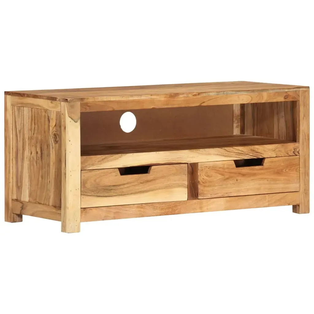 TV Cabinet 88x35x40 cm Solid Wood Acacia Price
