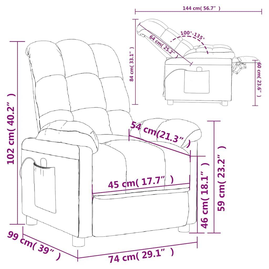Massage Chair Cream Fabric Price