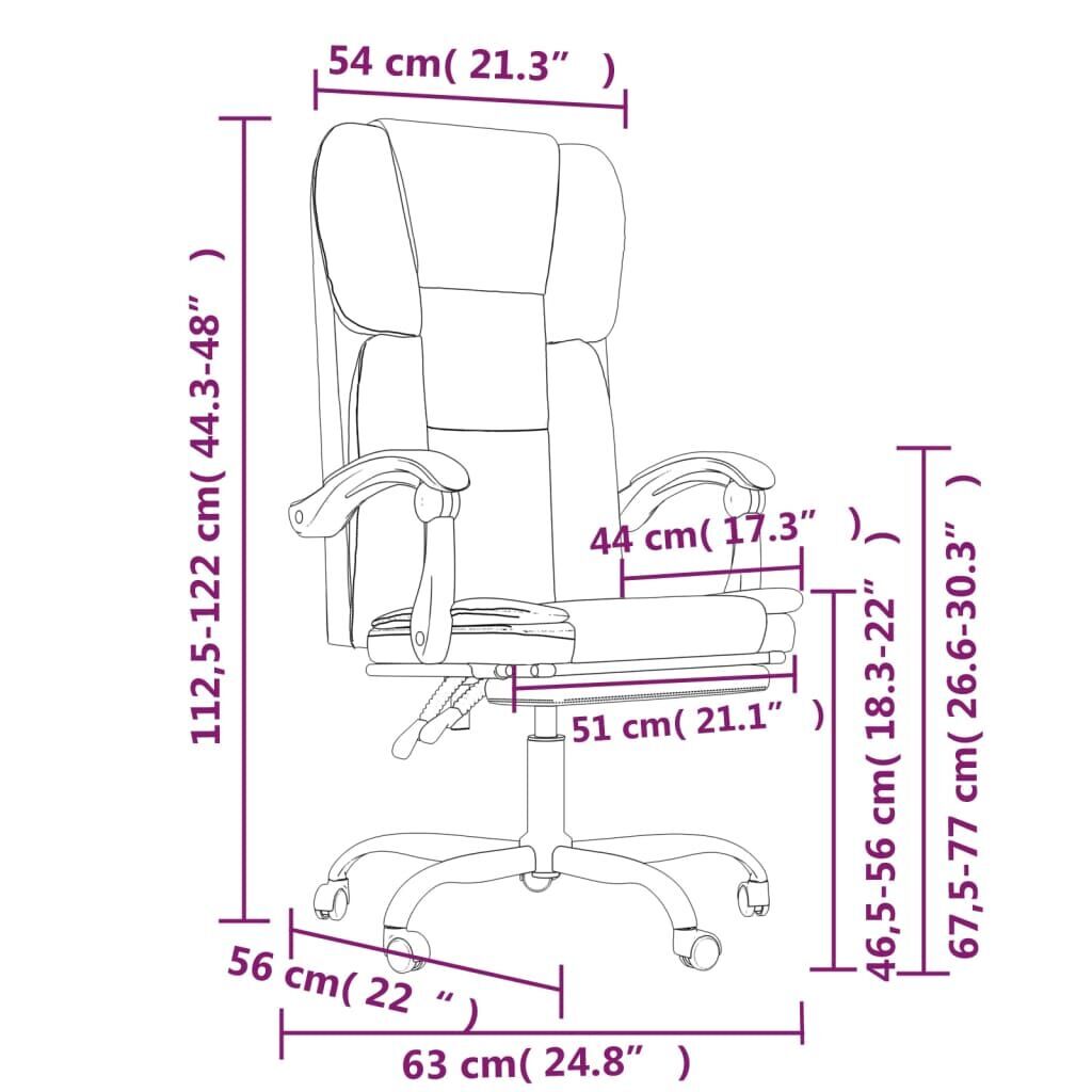 Reclining Office Chair Black Faux Leather Price