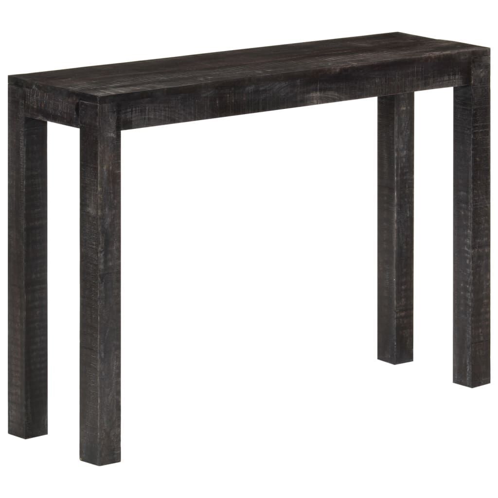 Console Table Black 110x30x76 cm Solid Wood Mango Price