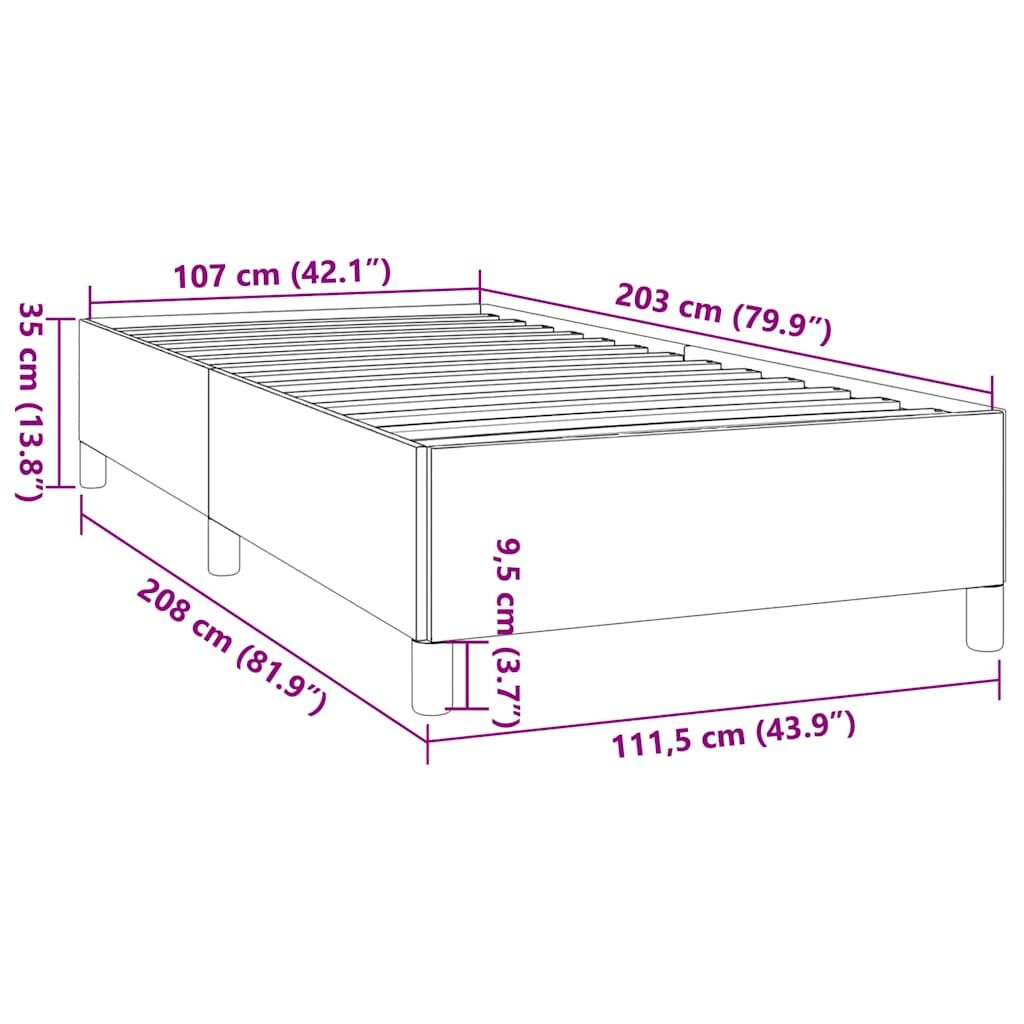Bed Frame without Mattress Black King Single Size Velvet Price