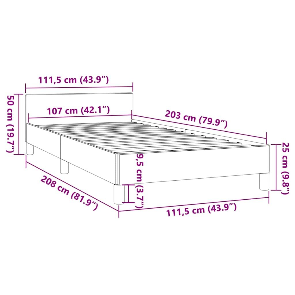 Bed Frame without Mattress Black King Single Size Fabric Price