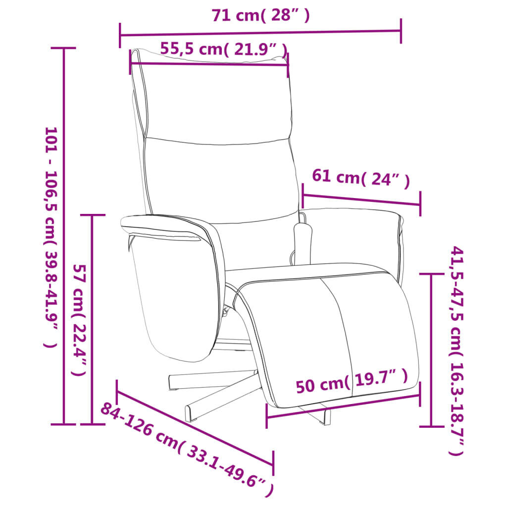 Massage Recliner Chair with Footrest Black Faux Leather Price