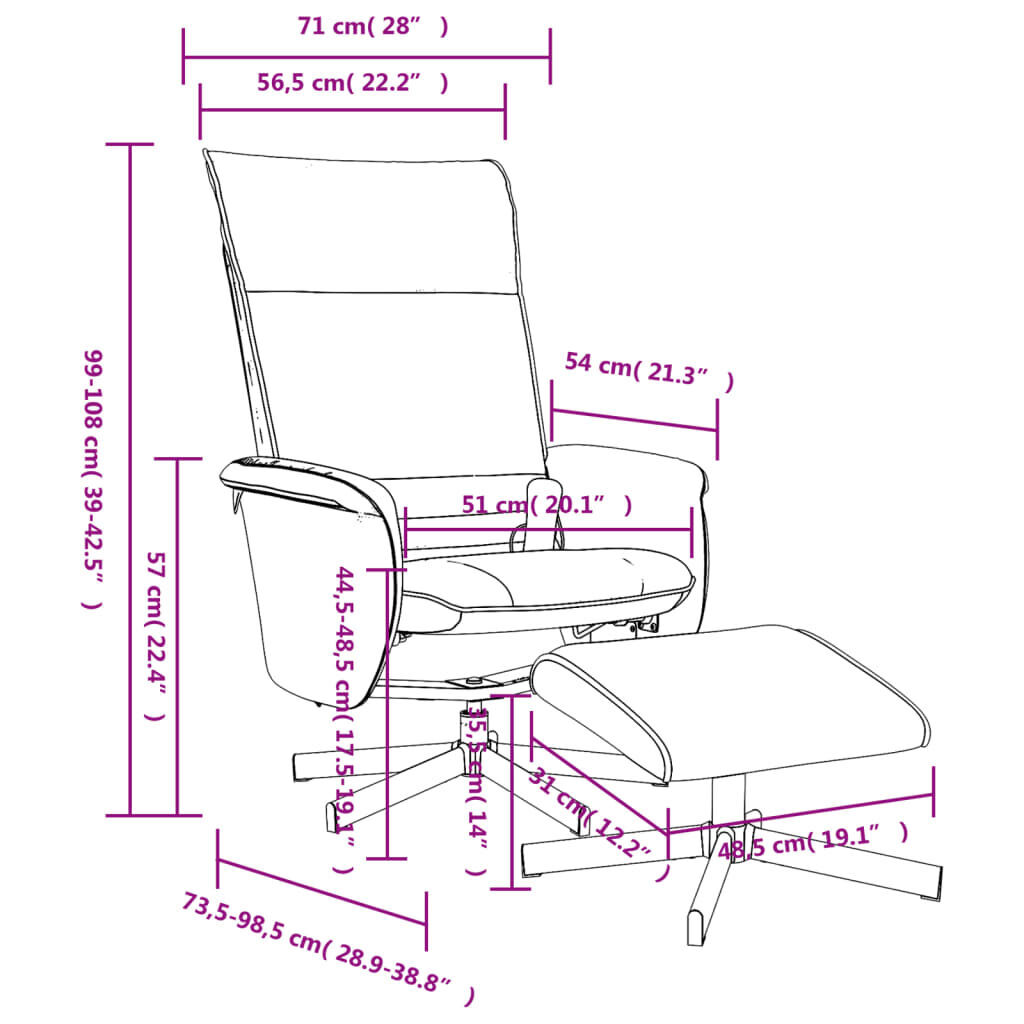 Massage Recliner Chair with Footstool Black Faux Leather Price