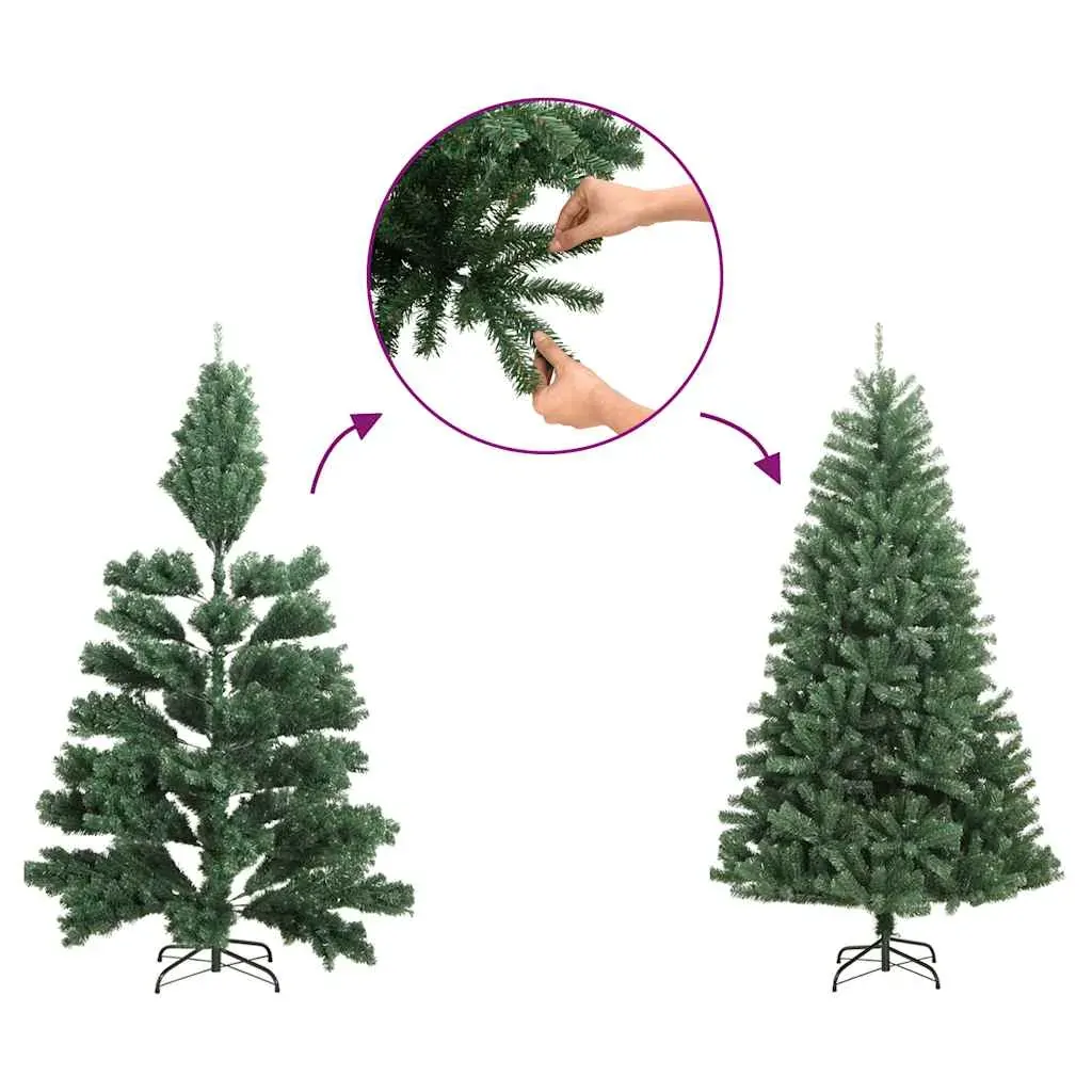Artificial Pre-lit Christmas Tree with 100 LEDs 180 cm Price